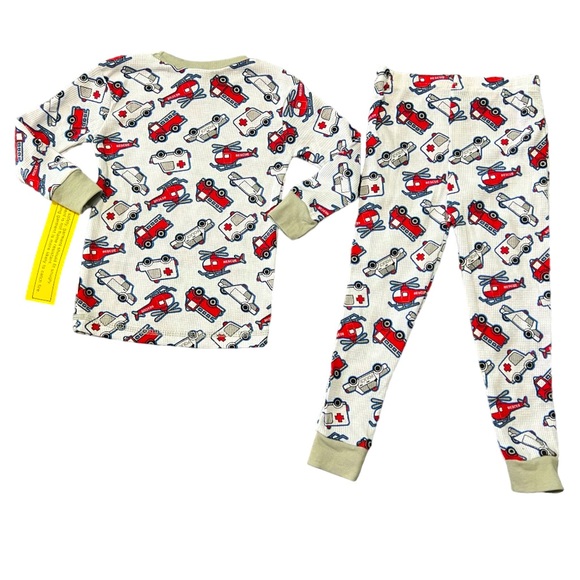 NWT Mon Petit 2-Piece Coordinated Pajama Set Long-sleeve Top & Bottoms - Size 3T - Picture 2 of 4